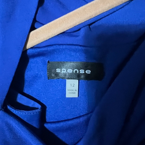 Spense Royal Blue Backless Draped Dress - Picture 3 of 3